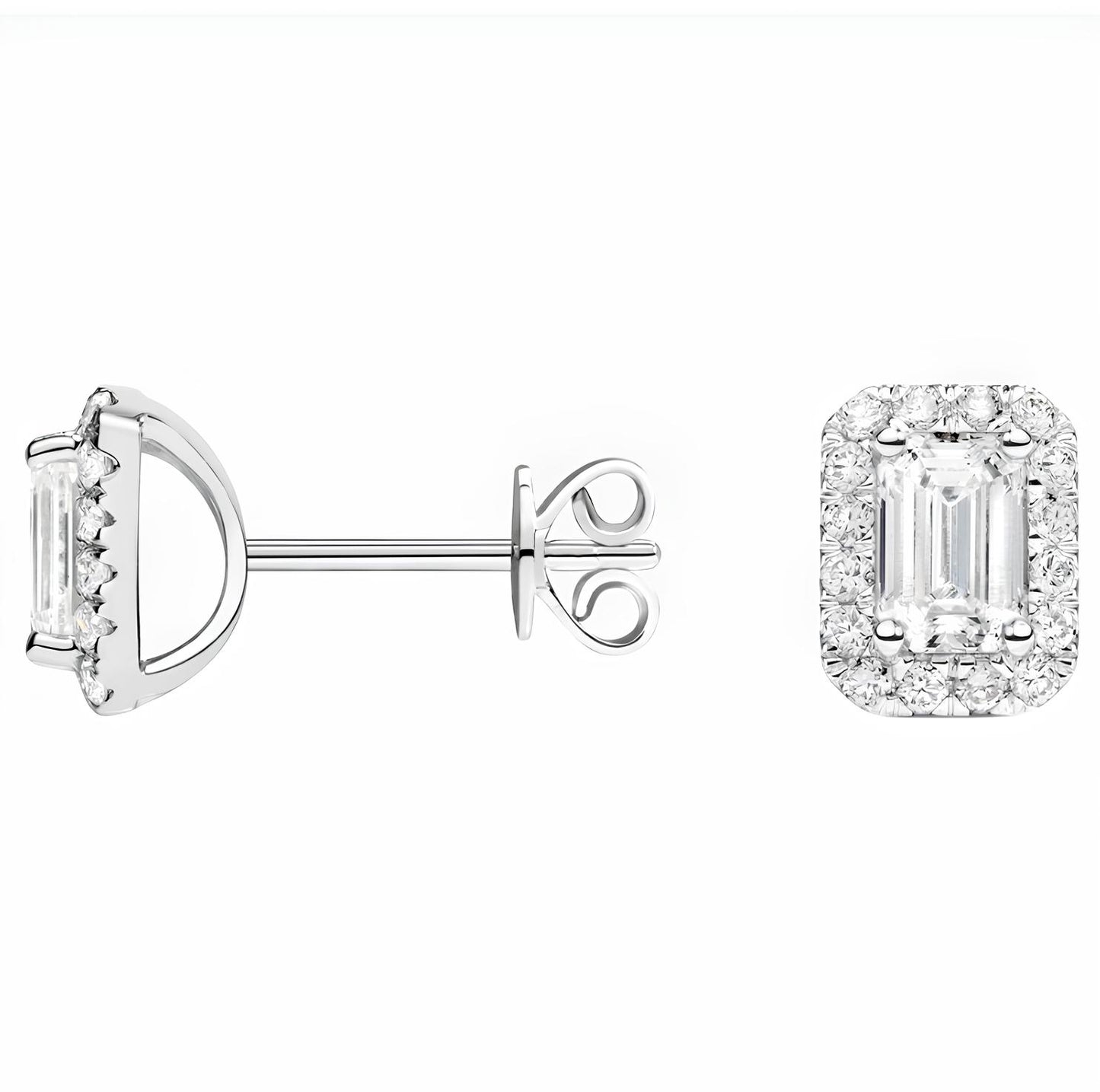 1,20 Karat E Renk Pırlanta Küpe