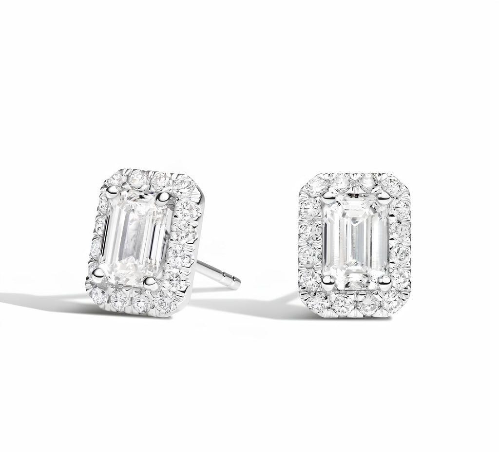 1,20 Karat E Renk Pırlanta Küpe