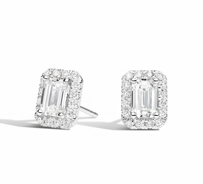 1,20 Karat E Renk Pırlanta Küpe