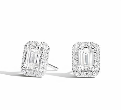 1,20 Karat E Renk Pırlanta Küpe