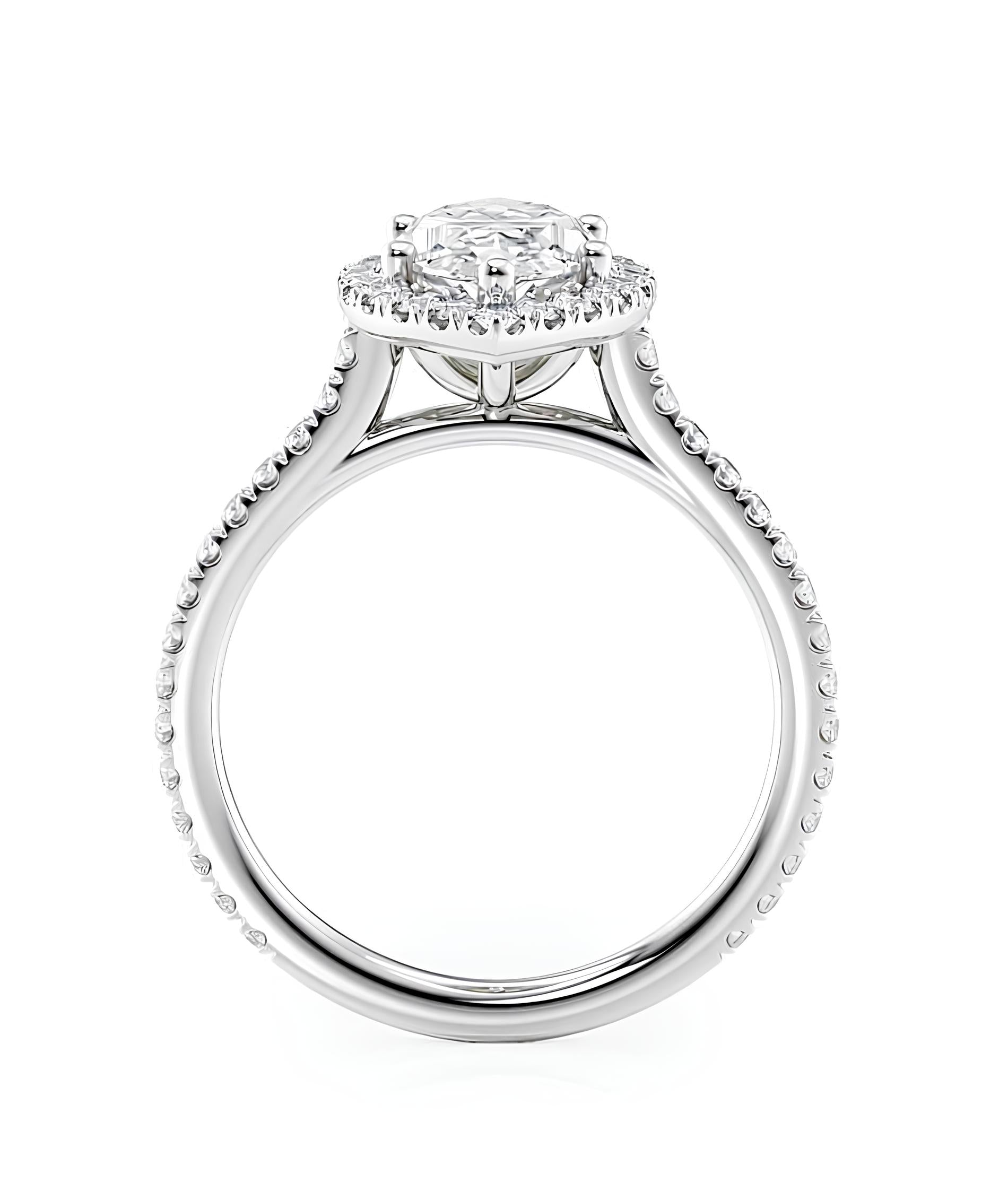 0,80 Karat F Renk Tektaş Pırlanta Yüzük