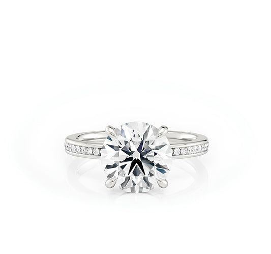 0,80 Karat  F Renk Tektaş Pırlanta Yüzük