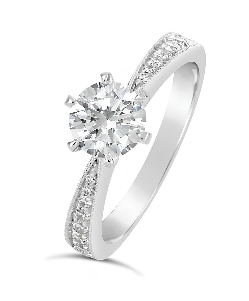 0,60 Karat F Renk Tektaş Pırlanta Yüzük