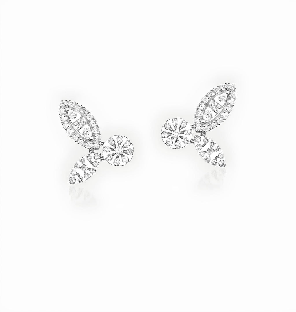 0,10 Karat E Renk Pırlanta Küpe