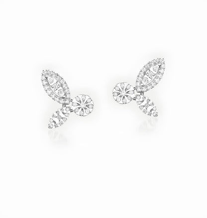 0,10 Karat E Renk Pırlanta Küpe