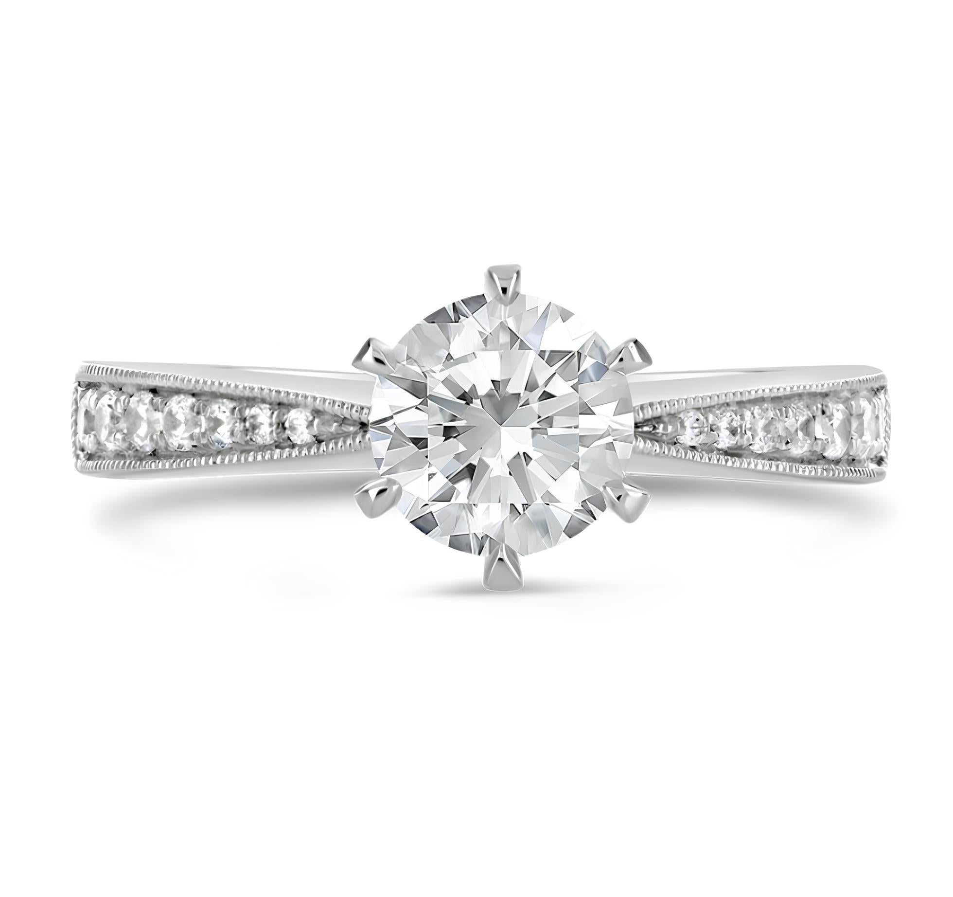 0,60 Karat F Renk Tektaş Pırlanta Yüzük