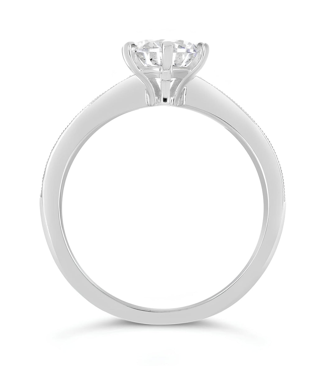 0,60 Karat F Renk Tektaş Pırlanta Yüzük