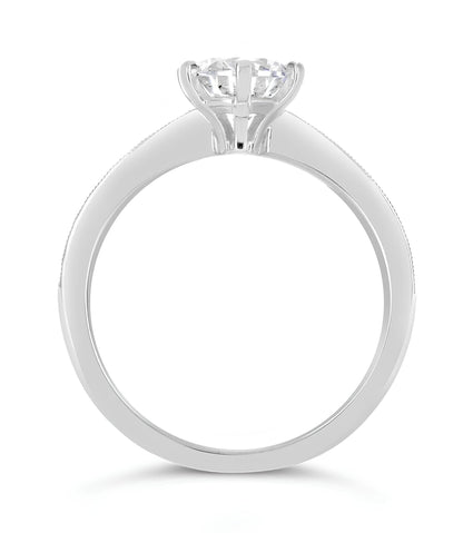 0,60 Karat F Renk Tektaş Pırlanta Yüzük