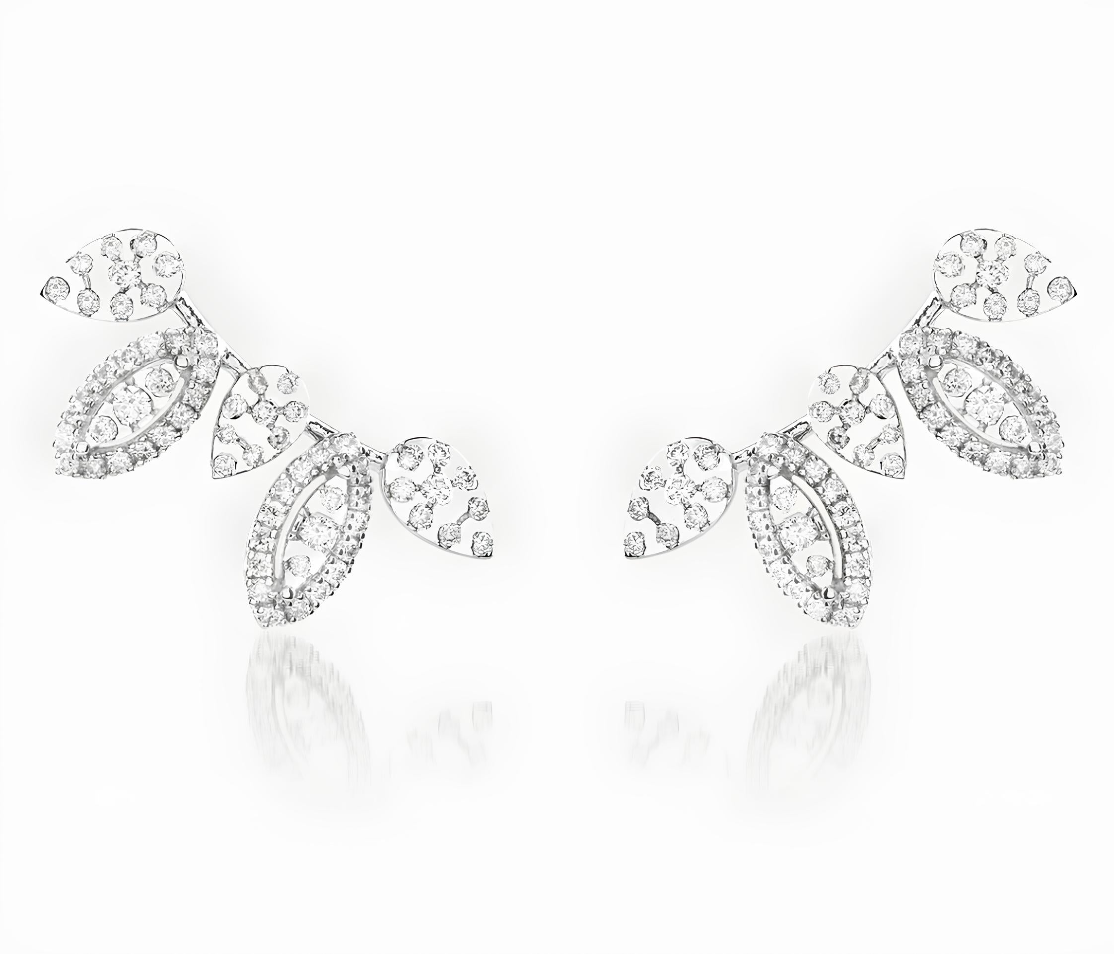 0,60 Karat E Renk Pırlanta Küpe