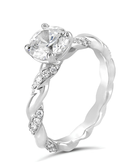 0,87 Karat F Renk Tektaş Pırlanta Yüzük