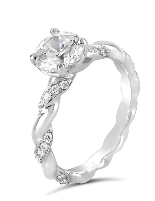 0,87 Karat F Renk Tektaş Pırlanta Yüzük