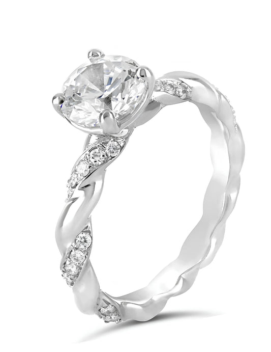 0,87 Karat F Renk Tektaş Pırlanta Yüzük