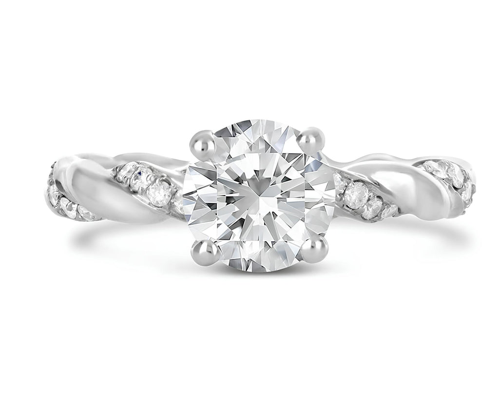 0,87 Karat F Renk Tektaş Pırlanta Yüzük