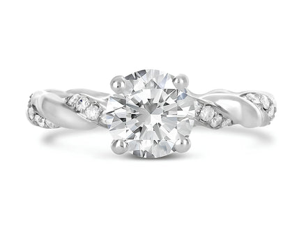 0,87 Karat F Renk Tektaş Pırlanta Yüzük