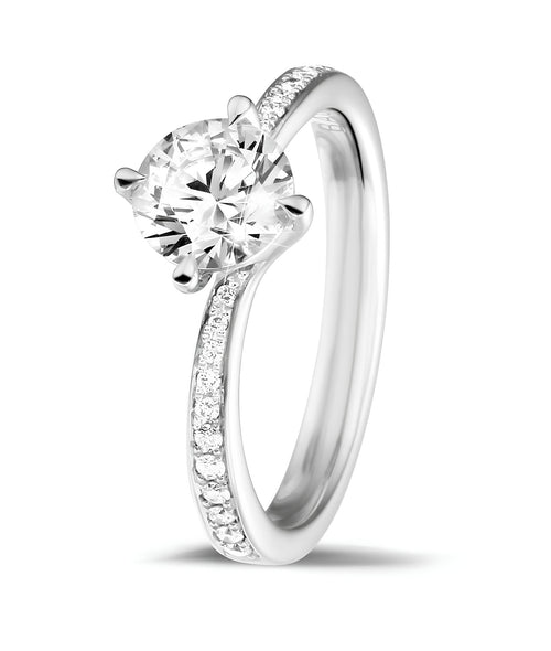 0,60 Karat F Renk Tektaş Pırlanta Yüzük