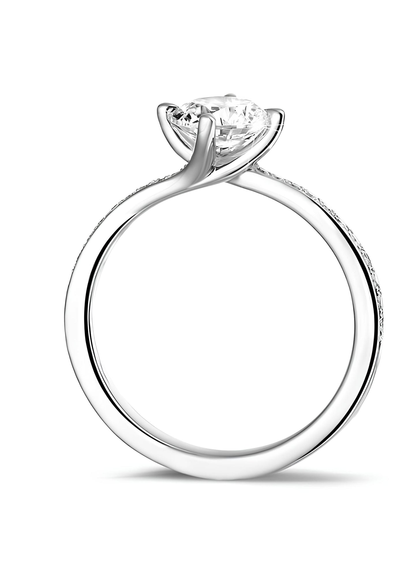 0,60 Karat F Renk Tektaş Pırlanta Yüzük