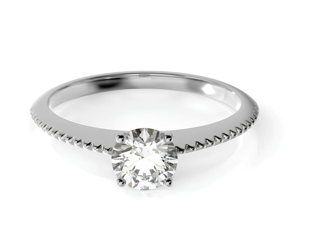 0,20 Karat E Renk Tektaş Pırlanta Yüzük