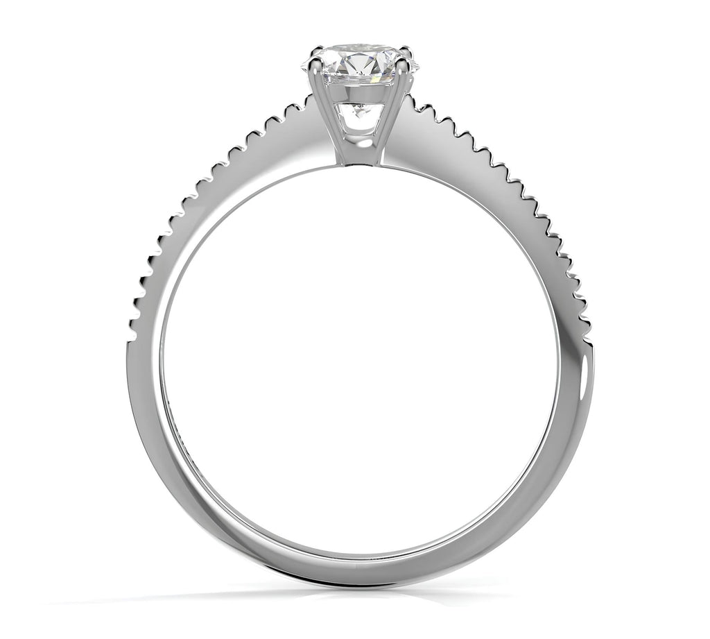 0,20 Karat E Renk Tektaş Pırlanta Yüzük