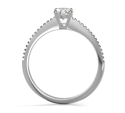 0,20 Karat E Renk Tektaş Pırlanta Yüzük