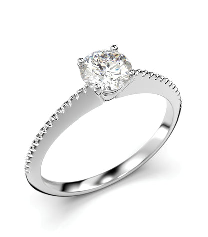 0,20 Karat E Renk Tektaş Pırlanta Yüzük