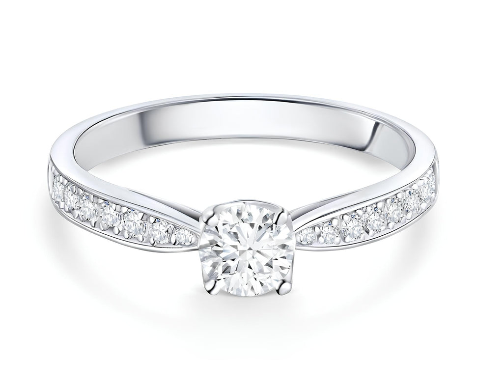 0,40 Karat F Renk Tektaş Pırlanta Yüzük