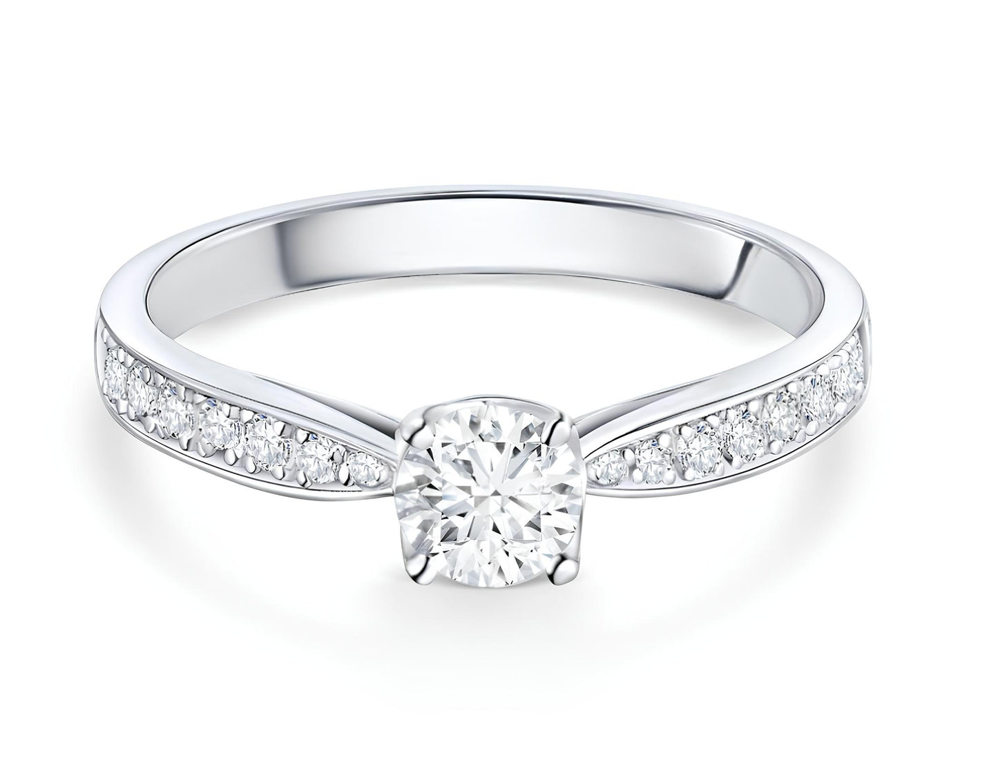 0,40 Karat F Renk Tektaş Pırlanta Yüzük