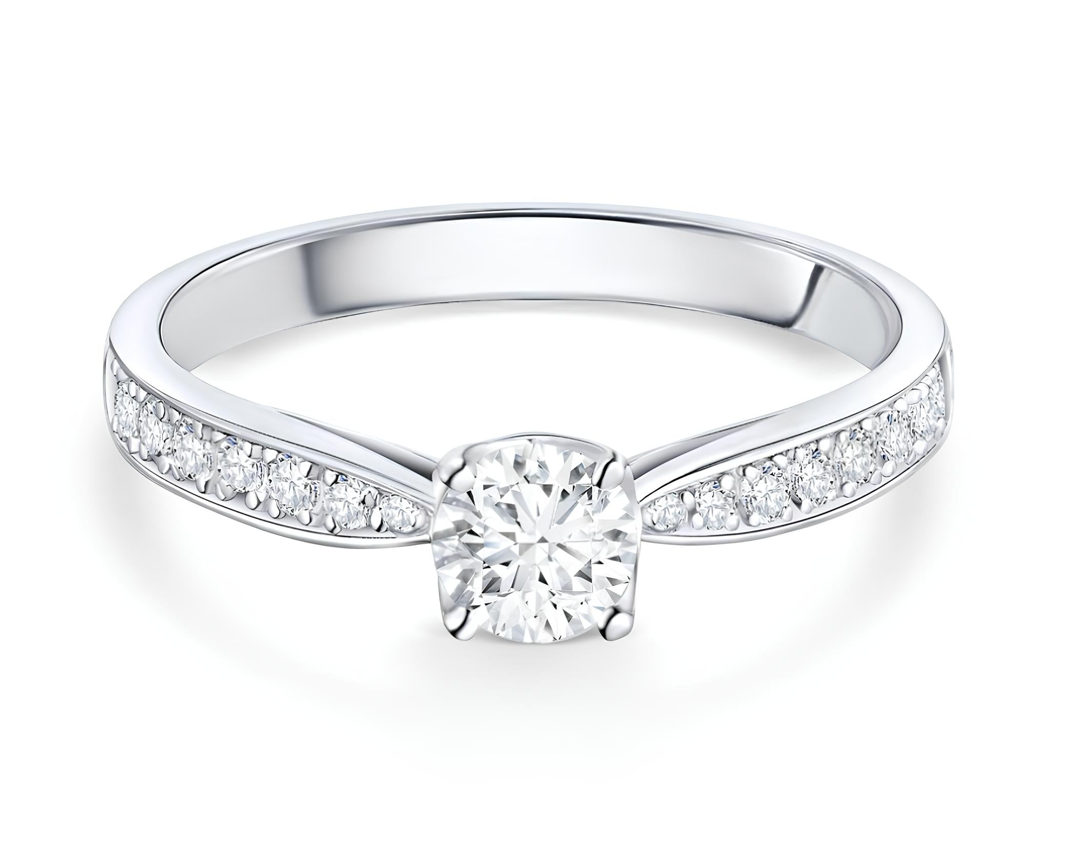 0,40 Karat F Renk Tektaş Pırlanta Yüzük