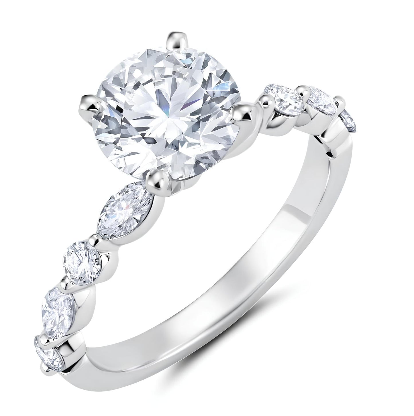 1 Karat G Renk Tektaş Pırlanta Yüzük