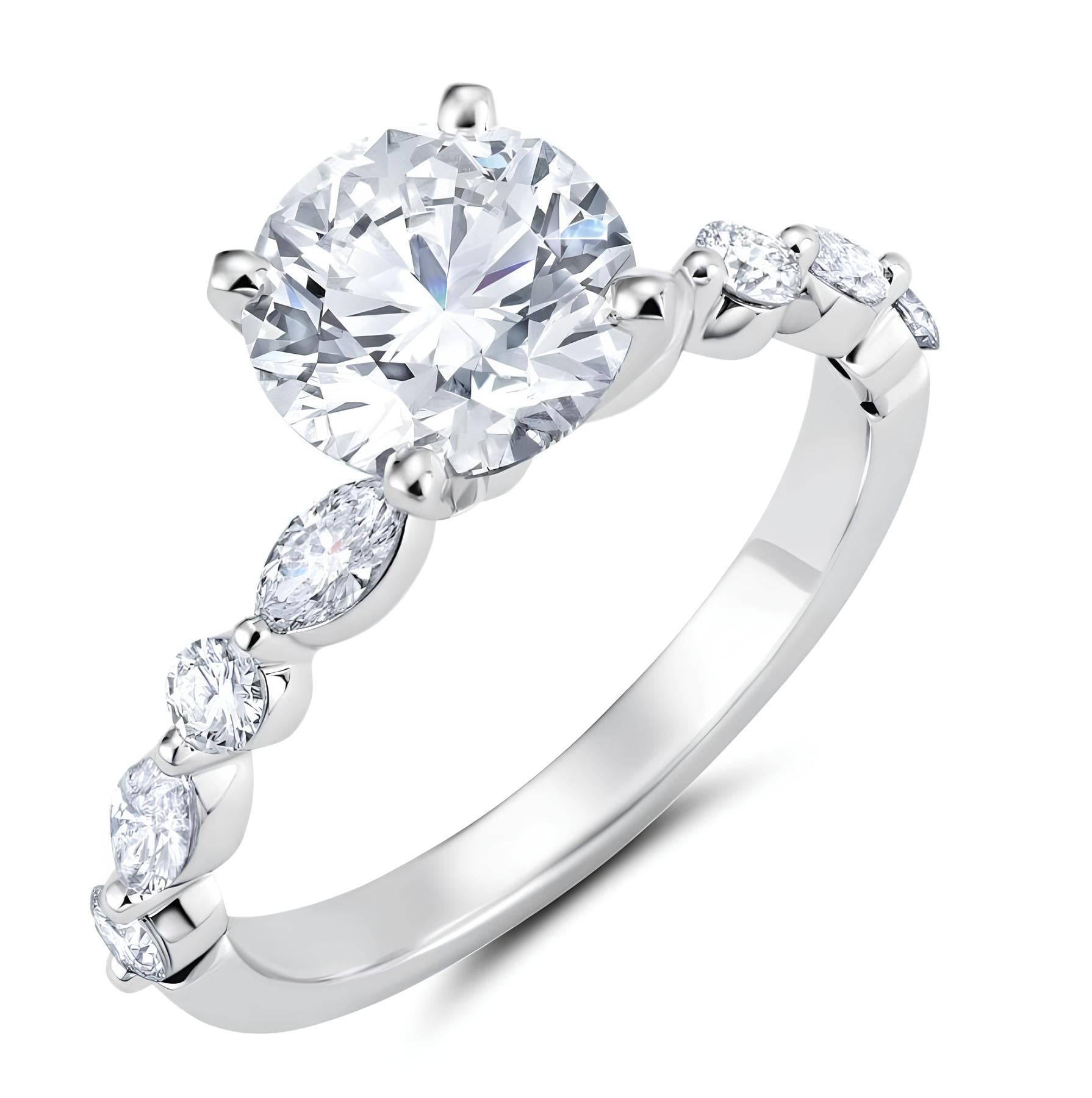 1 Karat G Renk Tektaş Pırlanta Yüzük