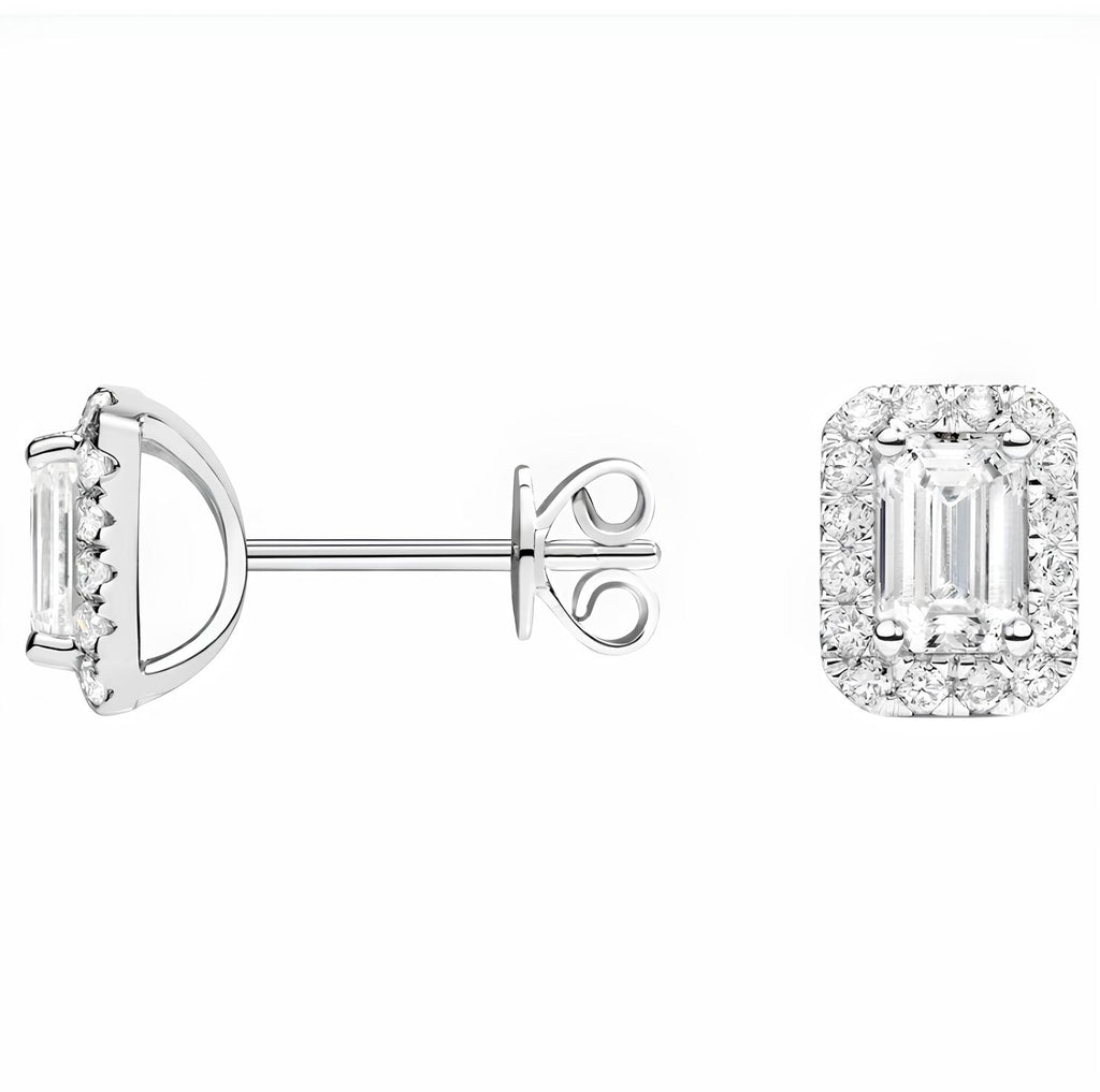 1,20 Karat E Renk Pırlanta Küpe