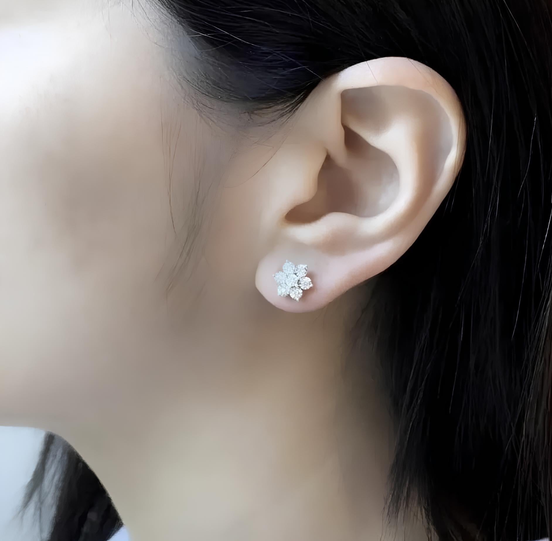 0,25 Karat E Renk Pırlanta Küpe