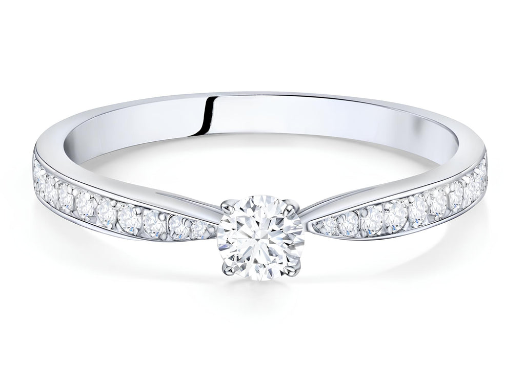 0,20 Karat E Renk Tektaş Pırlanta Yüzük