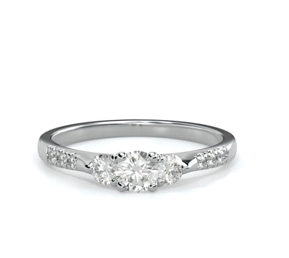 0,19 Karat F Renk Tektaş Pırlanta Yüzük