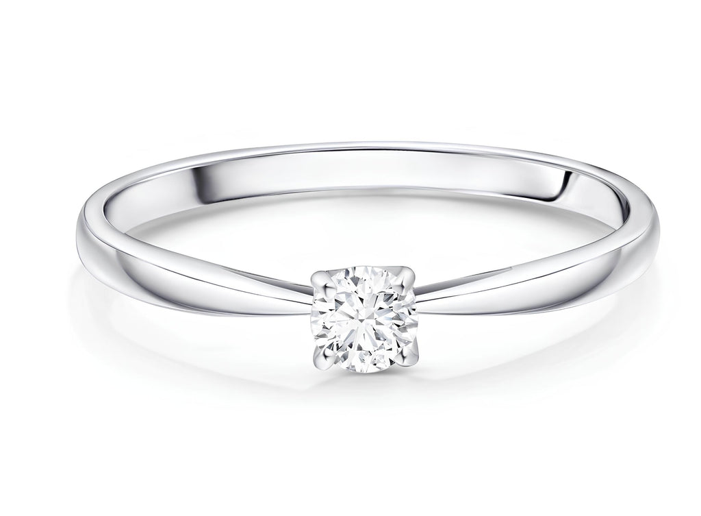 0,10 Karat E Renk Tektaş Pırlanta Yüzük