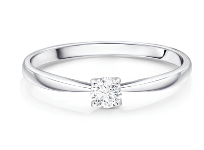 0,10 Karat E Renk Tektaş Pırlanta Yüzük