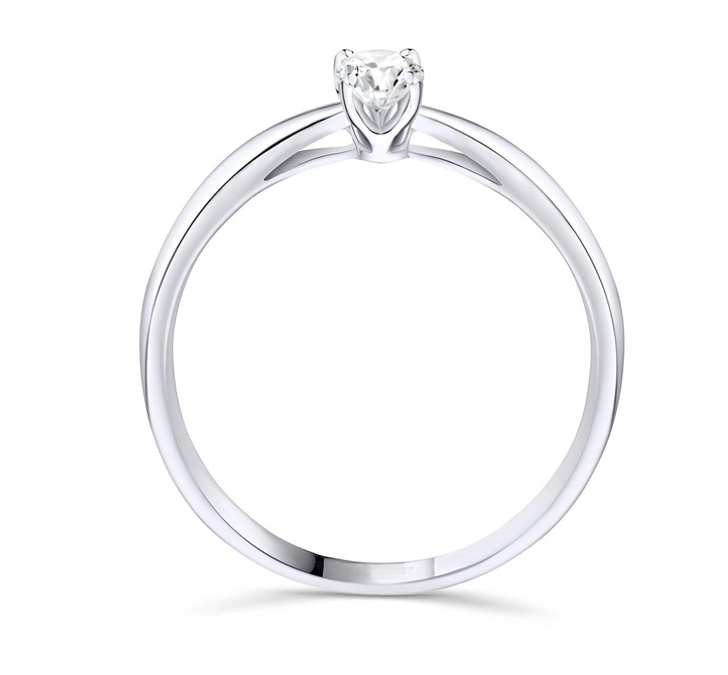 0,10 Karat E Renk Tektaş Pırlanta Yüzük