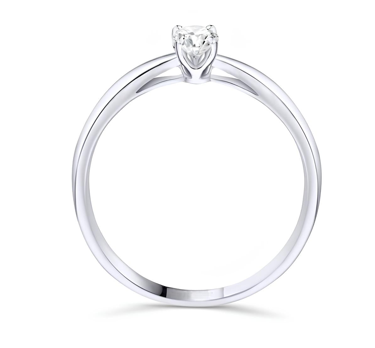 0,10 Karat E Renk Tektaş Pırlanta Yüzük