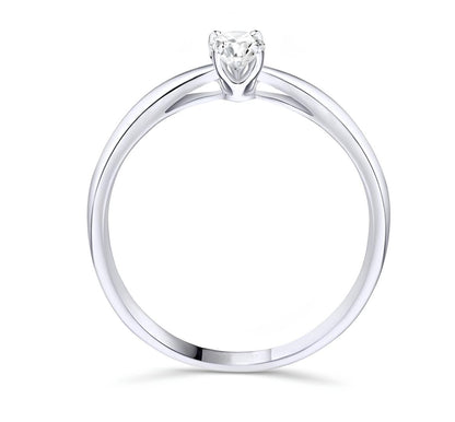 0,10 Karat E Renk Tektaş Pırlanta Yüzük