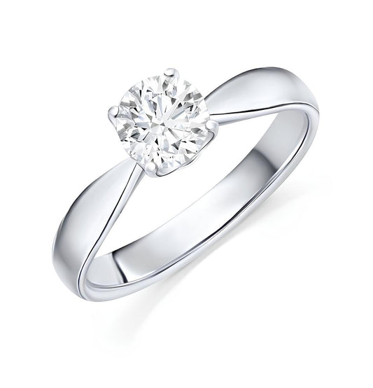 1 Karat D Renk Tektaş Pırlanta Yüzük