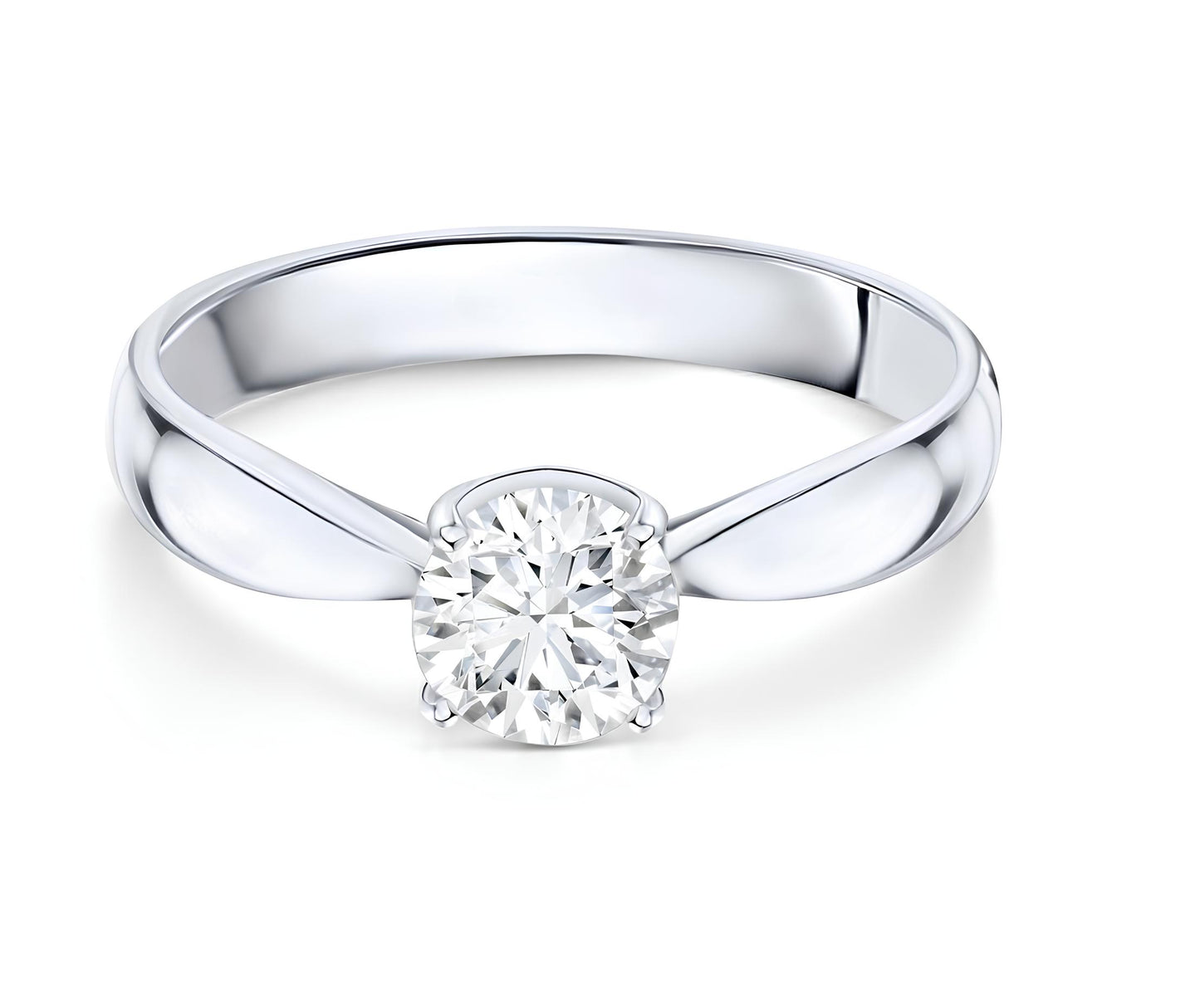 1 Karat D Renk Tektaş Pırlanta Yüzük