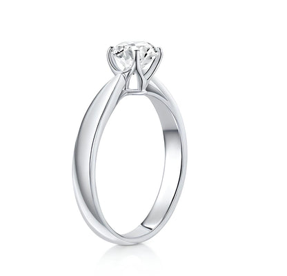 1 Karat D Renk Tektaş Pırlanta Yüzük