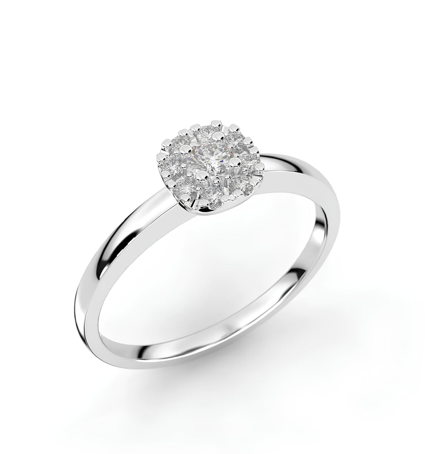 0,25 Karat H Renk Tektaş Pırlanta Yüzük