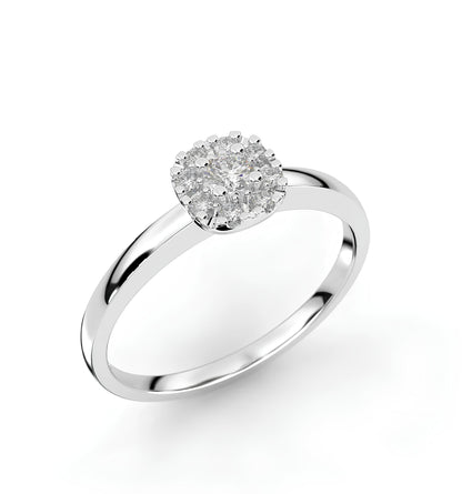 0,25 Karat H Renk Tektaş Pırlanta Yüzük