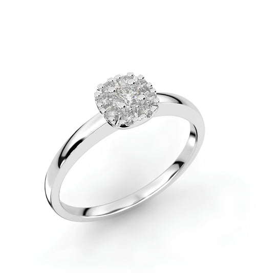 0,25 Karat H Renk Tektaş Pırlanta Yüzük