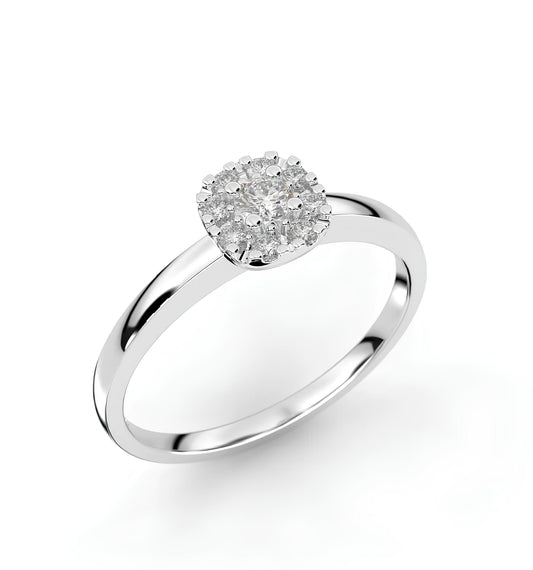 0,25 Karat H Renk Tektaş Pırlanta Yüzük