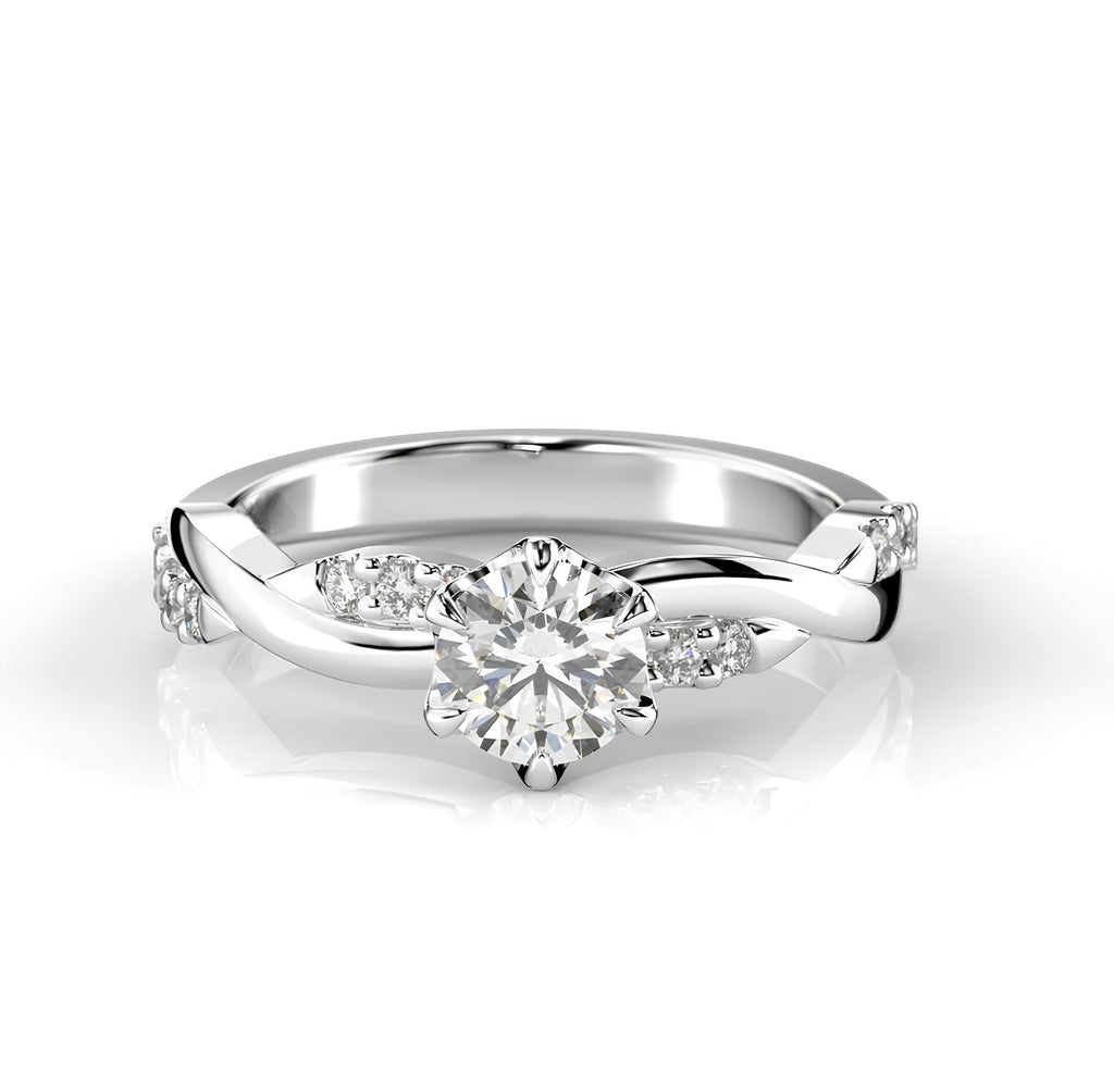 0,60 Karat F Renk Tektaş Pırlanta Yüzük