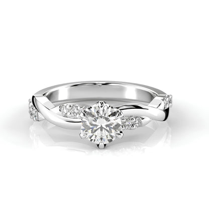 0,60 Karat F Renk Tektaş Pırlanta Yüzük