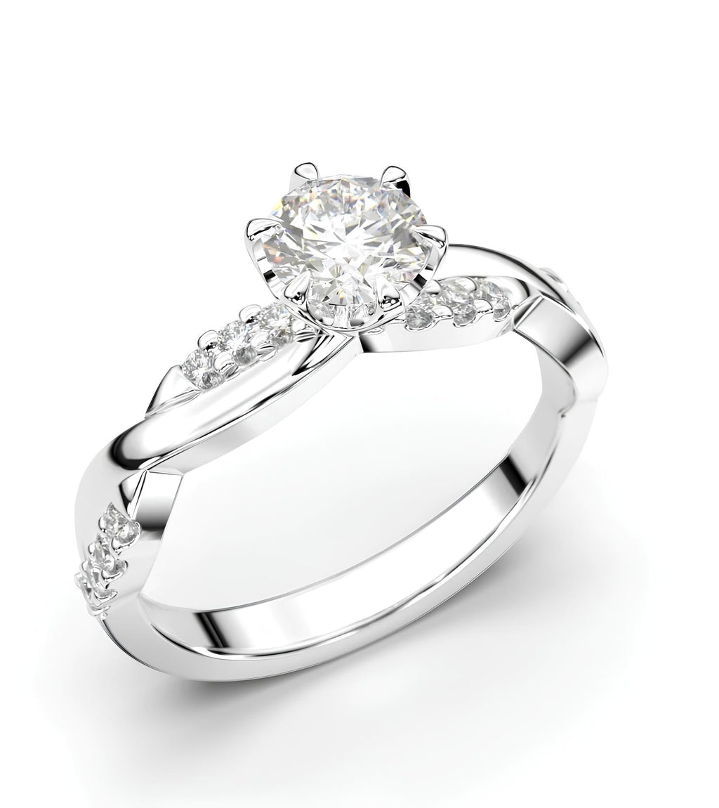 0,60 Karat F Renk Tektaş Pırlanta Yüzük