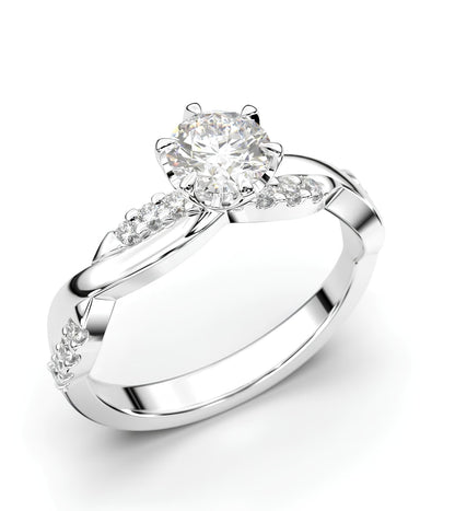 0,60 Karat F Renk Tektaş Pırlanta Yüzük