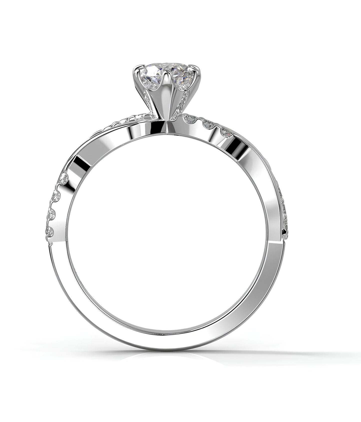 0,60 Karat F Renk Tektaş Pırlanta Yüzük